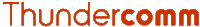 Logo of THUNDERCOMM. 